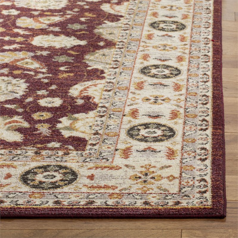 Safavieh Summit 5' x 7' Rug in Red and Cream