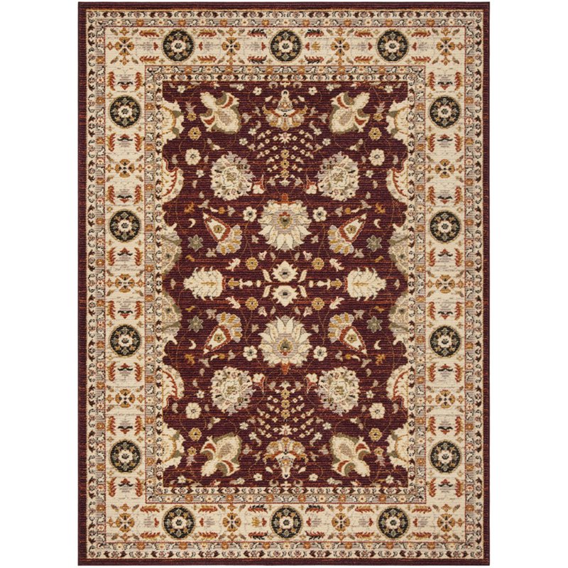 Safavieh Summit 5' x 7' Rug in Red and Cream