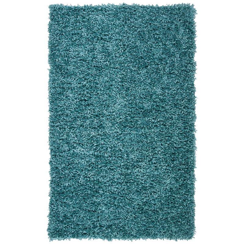 Safavieh 5' x 8' Hand Woven Sheep Shag Rug in Blue