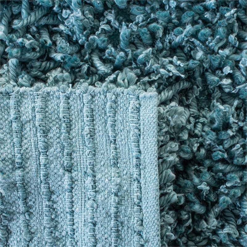Safavieh 5' x 8' Hand Woven Sheep Shag Rug in Blue