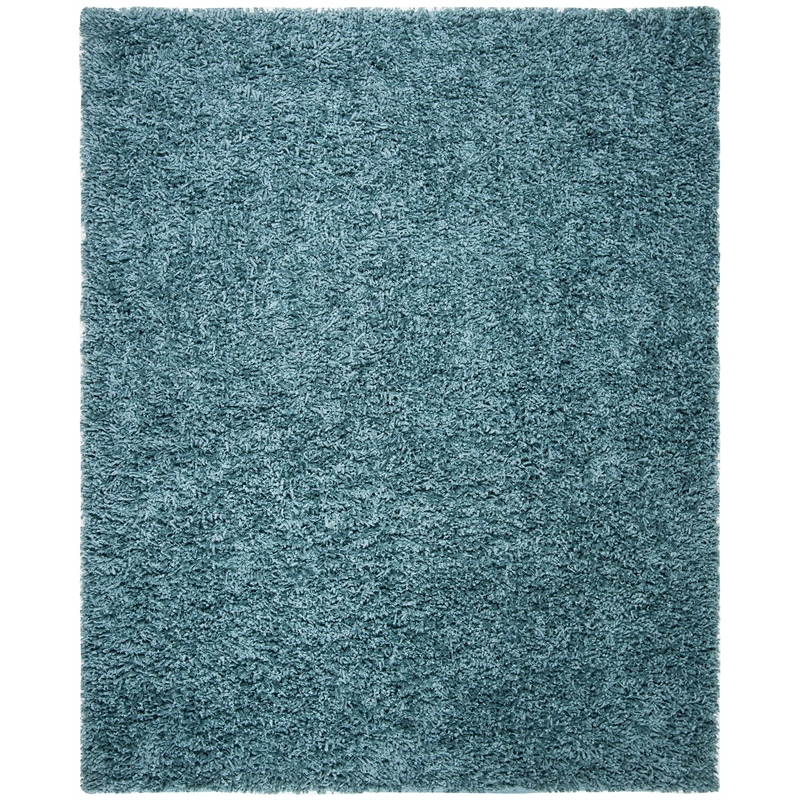 Safavieh 8' x 10' Hand Woven Sheep Shag Rug in Blue