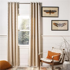 Safavieh Melra 96&quot Curtain Panel in Beige