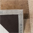 Safavieh Studio 4' x 6' Hand Woven Leather Rug in Beige and White
