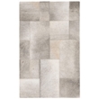 Safavieh Studio 3' x 5' Hand Woven Leather Rug in Gray and White