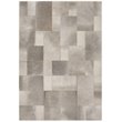 Safavieh Studio 4' x 6' Hand Woven Leather Rug in Gray and White