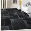 Safavieh Studio 3' x 5' Hand Woven Leather Rug in Black
