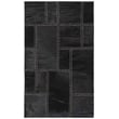 Safavieh Studio 3' x 5' Hand Woven Leather Rug in Black
