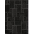 Safavieh Studio 4' x 6' Hand Woven Leather Rug in Black