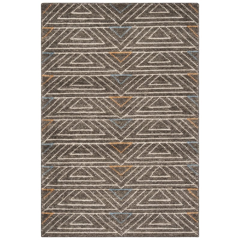 Safavieh Stone Wash 4' x 6' Hand Knotted Rug in Dark Brown