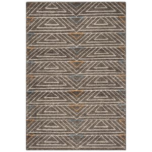 Safavieh Stone Wash 4' x 6' Hand Knotted Rug in Dark Brown