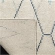 Safavieh Stone Wash 4' x 6' Hand Knotted Rug in Ivory and Blue