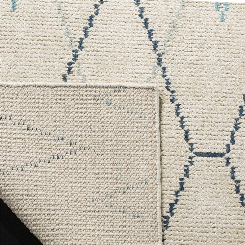 Safavieh Stone Wash 5' x 8' Hand Knotted Rug in Ivory and Blue