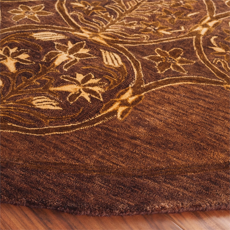 Safavieh Taj Mahal 5' X 8' Wool Pile Hand Tufted Rug In Olive