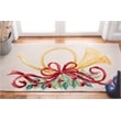 Safavieh Vintage Posters 2' x 3' Hand Hooked Wool Rug in Ivory and Red