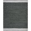 Safavieh Vintage 8' x 10' Hand Woven Leather Rug in Gray and Silver