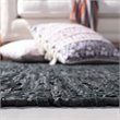 Safavieh Vintage 5' x 8' Hand Woven Leather Rug in Black and Gray