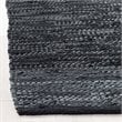 Safavieh Vintage 8' x 10' Hand Woven Leather Rug in Black and Gray