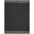 Safavieh Vintage 8' x 10' Hand Woven Leather Rug in Black and Gray