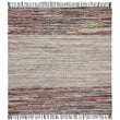 Safavieh Vintage 6' Square Hand Woven Leather Rug in Beige and Red