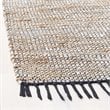 Safavieh Vintage 2' x 3' Hand Woven Leather Rug in Brown and Beige