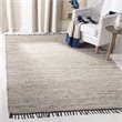 Safavieh Vintage 3' x 5' Hand Woven Leather Rug in Brown and Beige