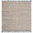 Safavieh Vintage 6' Square Hand Woven Leather Rug in Brown and Beige