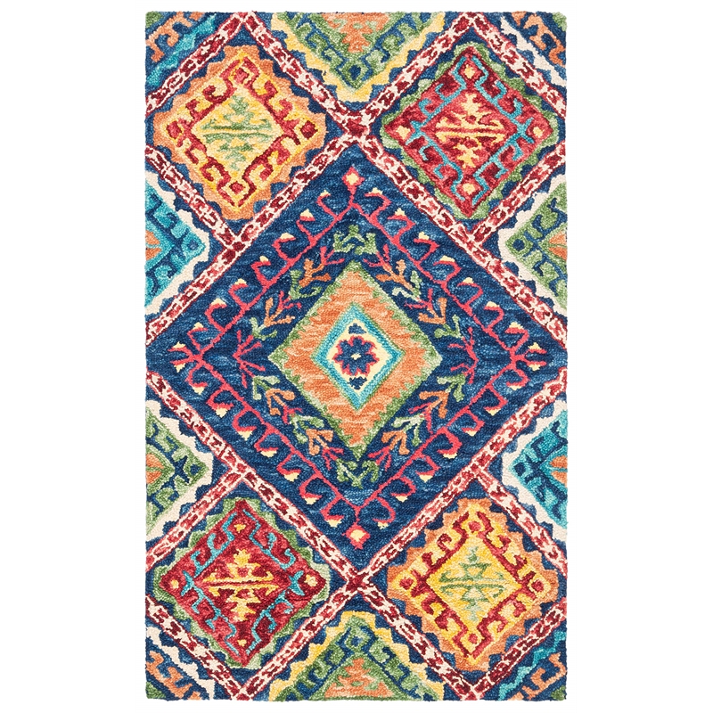 Safavieh Aspen 3' x 5' Hand Tufted Wool Rug in Blue