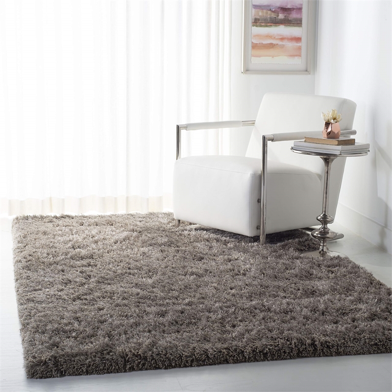 Safavieh Atlantic 3' x 5' Hand Tufted Shag Rug in Gray