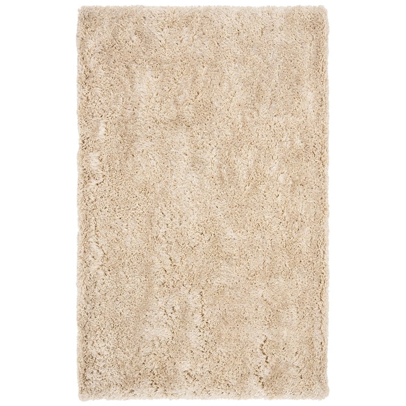 Safavieh Atlantic 4' x 6' Hand Tufted Shag Rug in Silver