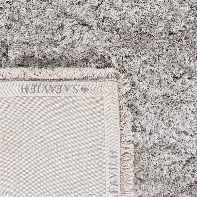 Safavieh Atlantic 5' x 8' Hand Tufted Shag Rug in Silver