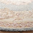 Safavieh Aubusson 6' Round Hand Tufted Wool Rug in Blue and Ivory