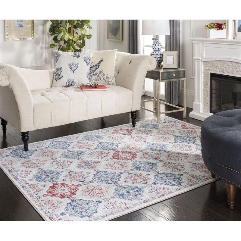 Safavieh Brentwood 6' x 9' Rug in Cream and Blue