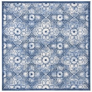 Safavieh Brentwood 6'7&quot Square Rug in Navy and Creme