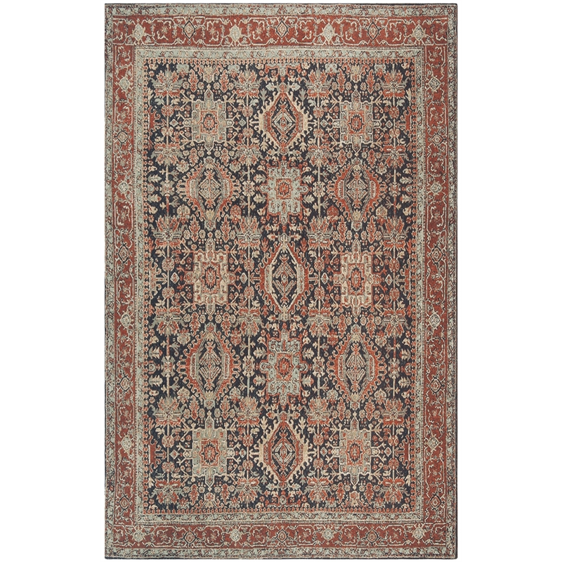 Safavieh Classic Vintage 8' x 10' Rug in Navy and Rust