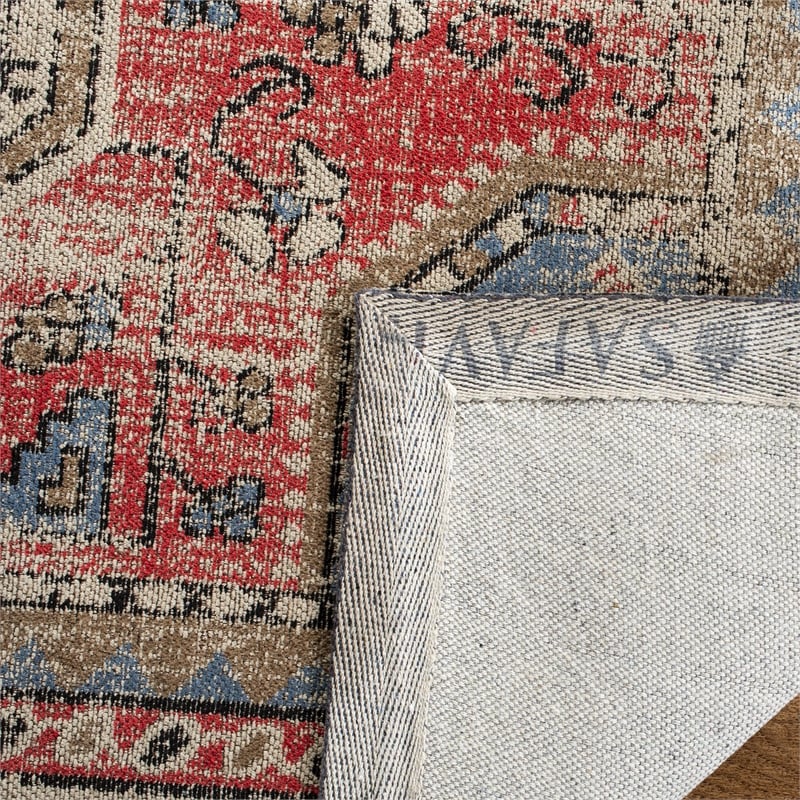 Safavieh Classic Vintage 5' x 8' Rug in Red and Charcoal