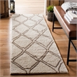 Safavieh Casablanca 8' x 10' Hand Tufted Wool Rug in Ivory and Black