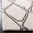 Safavieh Casablanca 8' x 10' Hand Tufted Wool Rug in Ivory and Black