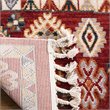 Safavieh Farmhouse 2' x 8' Runner Rug in Red and Ivory