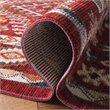 Safavieh Farmhouse 2' x 8' Runner Rug in Red and Ivory