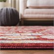 Safavieh Farmhouse 2' x 8' Runner Rug in Red and Ivory