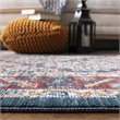 Safavieh Farmhouse 2' x 8' Runner Rug in Ivory and Navy