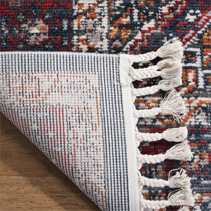 Safavieh Farmhouse 3' x 5' Rug in Ivory and Navy