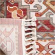 Safavieh Farmhouse 2' x 8' Runner Rug in Ivory and Red