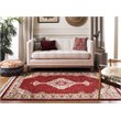 Safavieh Farmhouse 3' x 5' Rug in Creme and Red