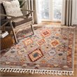 Safavieh Farmhouse 8' x 10' Rug in Taupe and Orange