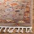 Safavieh Farmhouse 9' x 12' Rug in Taupe and Orange