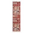 Safavieh Farmhouse 2' x 8' Runner Rug in Navy and Red