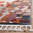 Safavieh Farmhouse 8' x 10' Rug in Orange and Navy