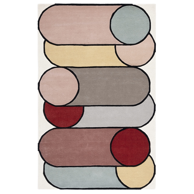 Safavieh Fifth Avenue 5' x 8' Hand Tufted Wool Rug in Ivory