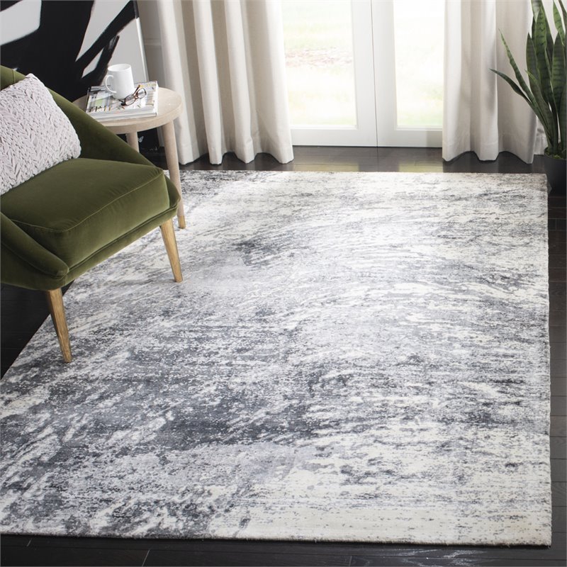 Safavieh Mirage 9' x 12' Hand Loomed Rug in Gray and Ivory